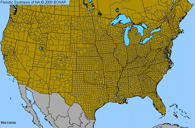 Allergies By County Map For Parrotweed