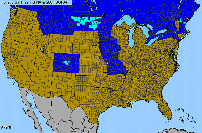 Allergies By County Map For Russian-Pigweed