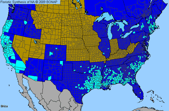 Allergies By County Map For Quaking Grass