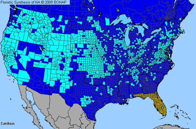 Allergies By County Map For Plumeless-Thistle