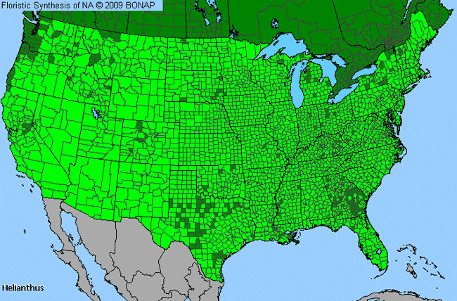 Allergies By County Map For Sunflower