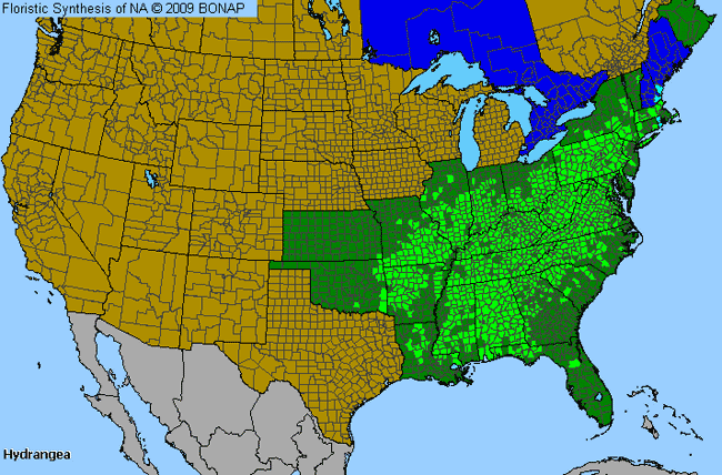 Allergies By County Map For Hydrangea