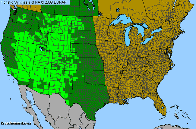 Allergies By County Map For Winterfat