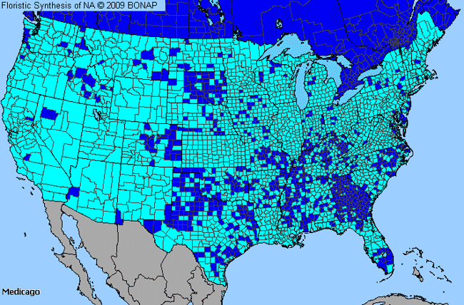 Allergies By County Map For Medick, Alfalfa