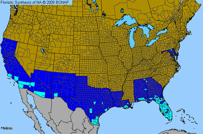 Allergies By County Map For Molasses Grass