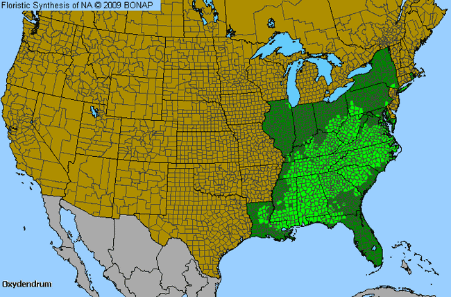 Allergies By County Map For Sourwood