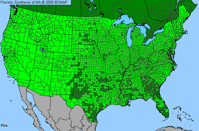 Allergies By County Map For Blue Grass