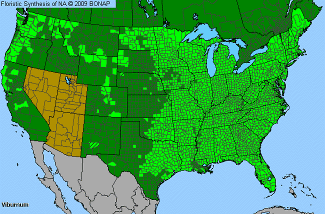 Allergies By County Map For Arrow-Wood