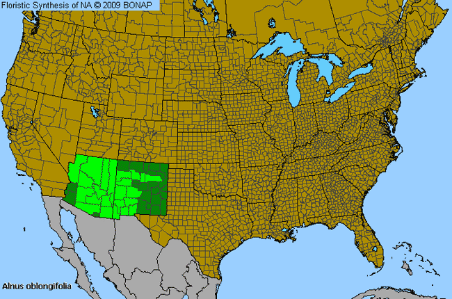 Allergies By County Map For Arizona Alder