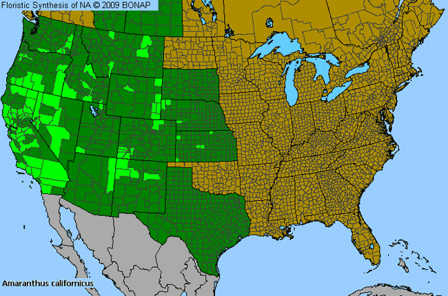 Allergies By County Map For California Amaranth