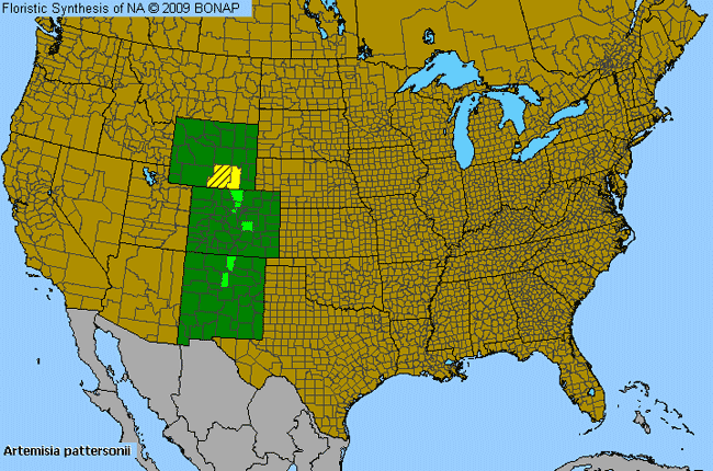 Allergies By County Map For Patterson's Wormwood