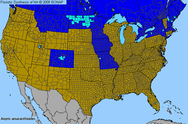 Allergies By County Map For Russian-Pigweed