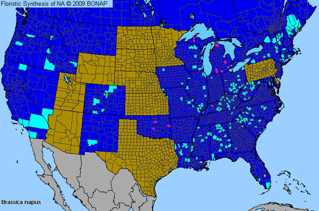 Allergies By County Map For Turnip