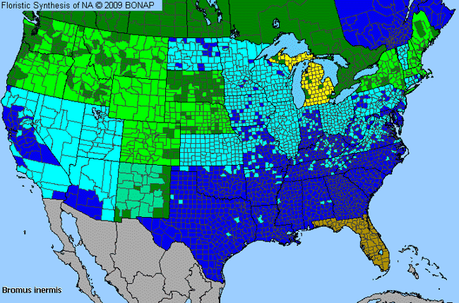 Allergies By County Map For Smooth Brome