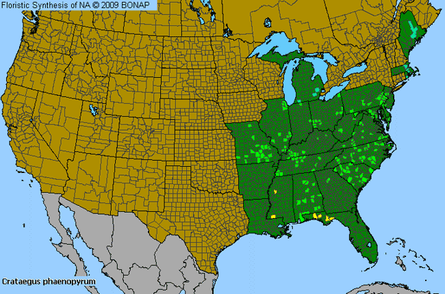 Allergies By County Map For Washington Hawthorn