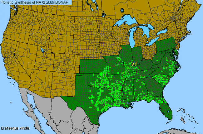 Allergies By County Map For Green Hawthorn