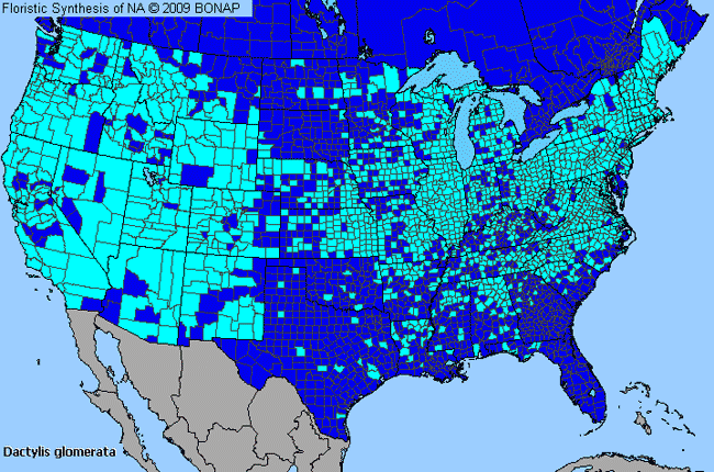 Allergies By County Map For Orchard Grass