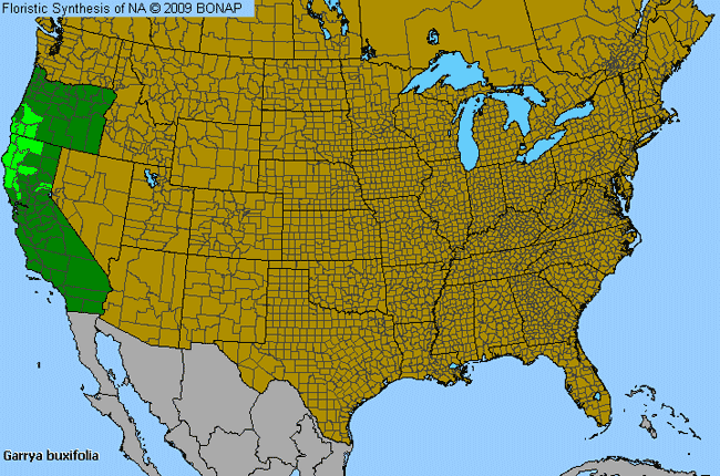 Allergies By County Map For Dwarf Silktassel