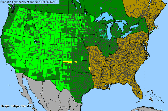 Allergies By County Map For Needle-and-Thread