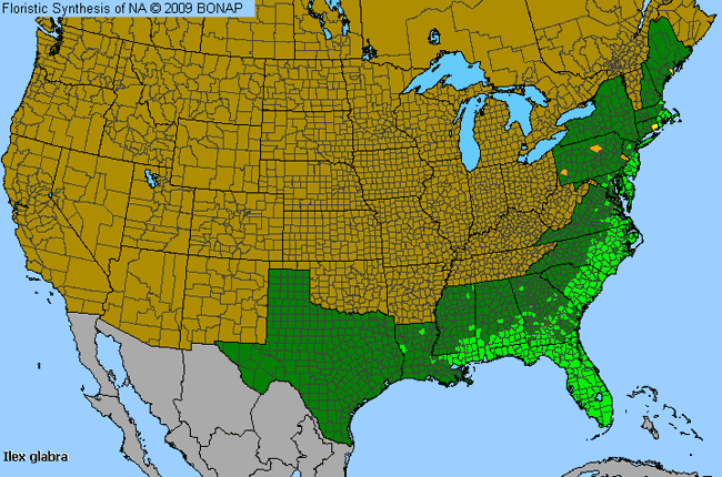 Allergies By County Map For Inkberry