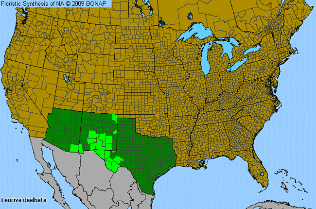 Allergies By County Map For Woolly Marsh-Elder