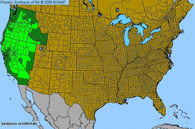 Allergies By County Map For Western Juniper