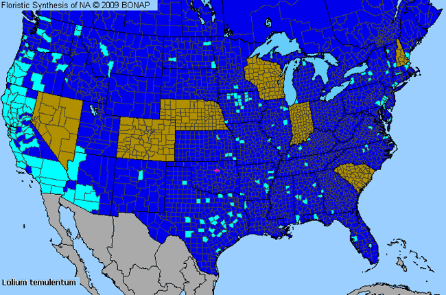 Allergies By County Map For Poison Darnel