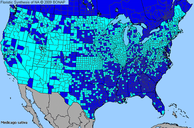 Allergies By County Map For Alfalfa