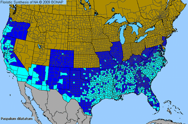 Allergies By County Map For Golden Crown Grass