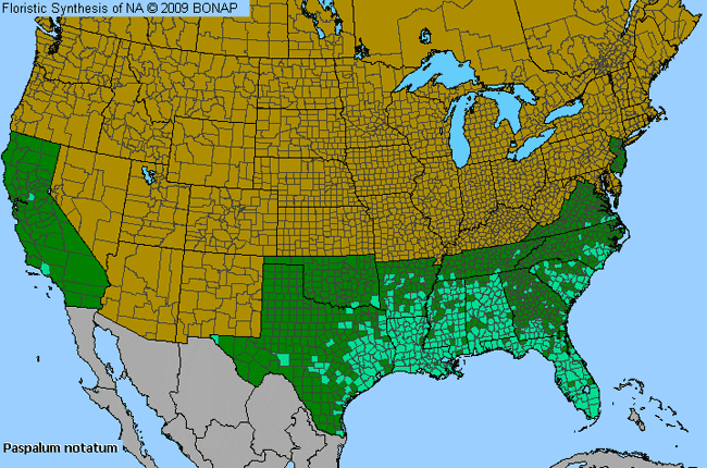 Allergies By County Map For Bahia Grass