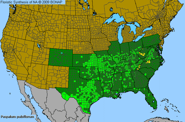 Allergies By County Map For Hairy-Seed Crown Grass