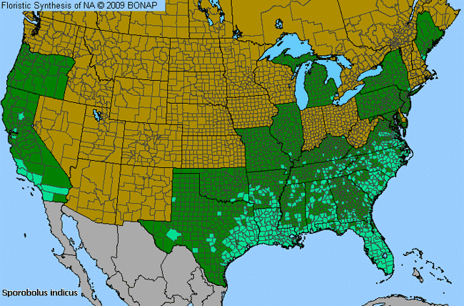 Allergies By County Map For Smut Grass