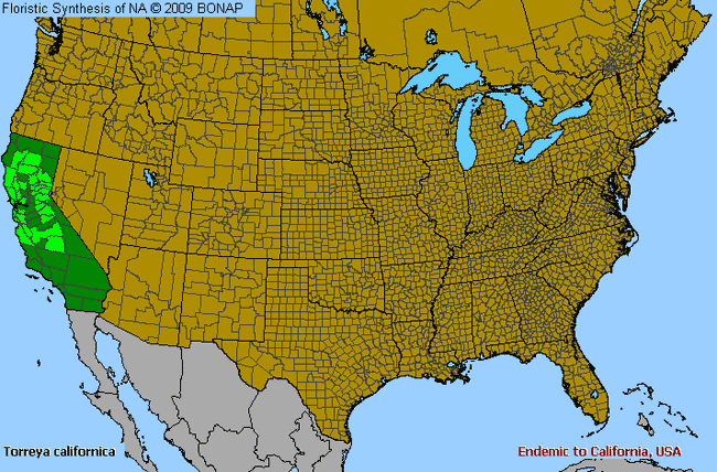 Allergies By County Map For California-Nutmeg