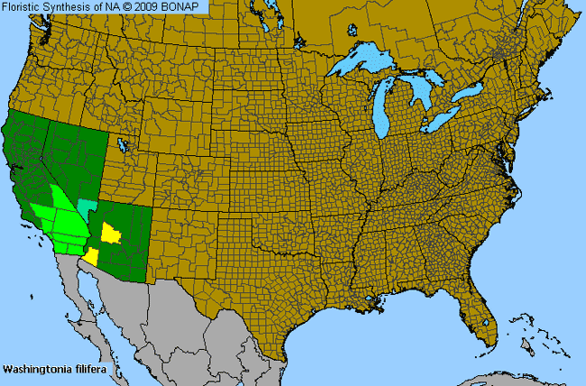 Allergies By County Map For California Fan Palm