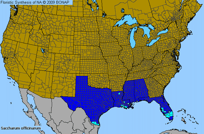 Allergies By County Map For Sugar-Cane